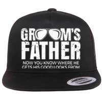 Father Of The Groom Wedding Costume GroomS Father Flat Bill Trucker Hat