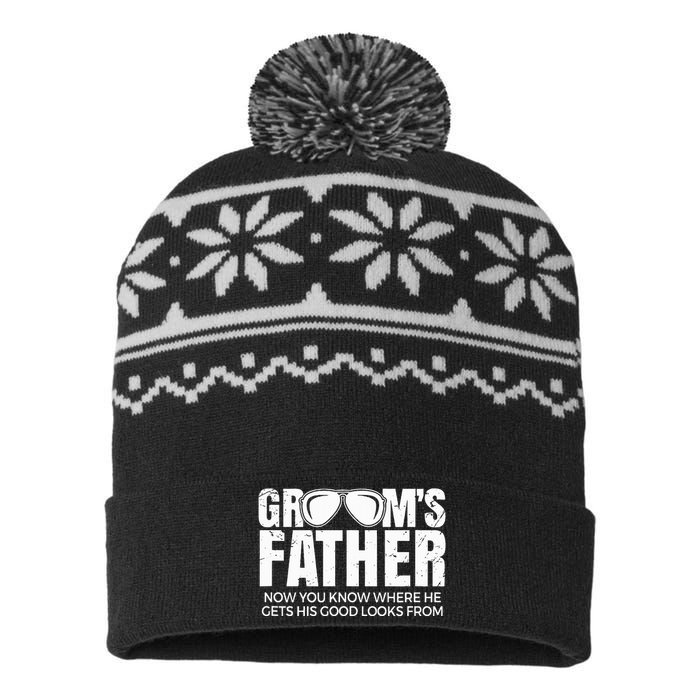 Father Of The Groom Wedding Costume GroomS Father USA-Made Snowflake Beanie