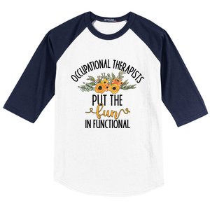 Funny Occupational Therapists Occupational Therapy Month Cute Gift Baseball Sleeve Shirt