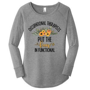 Funny Occupational Therapists Occupational Therapy Month Cute Gift Women's Perfect Tri Tunic Long Sleeve Shirt