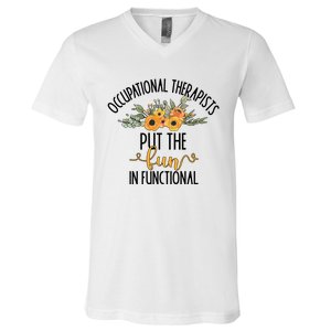 Funny Occupational Therapists Occupational Therapy Month Cute Gift V-Neck T-Shirt