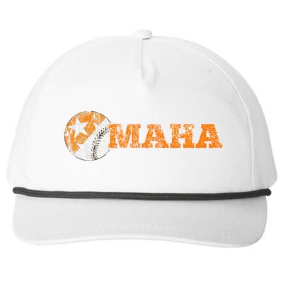 Fan Of Tennessee In Baseball Going To Omaha Snapback Five-Panel Rope Hat