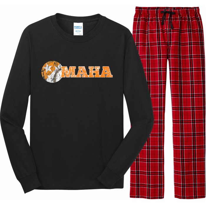 Fan Of Tennessee In Baseball Going To Omaha Long Sleeve Pajama Set