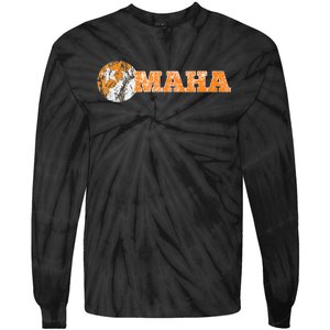 Fan Of Tennessee In Baseball Going To Omaha Tie-Dye Long Sleeve Shirt