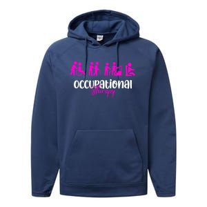 Funny Occupational Therapy Month Ot Therapist Healthcare Cool Gift Performance Fleece Hoodie