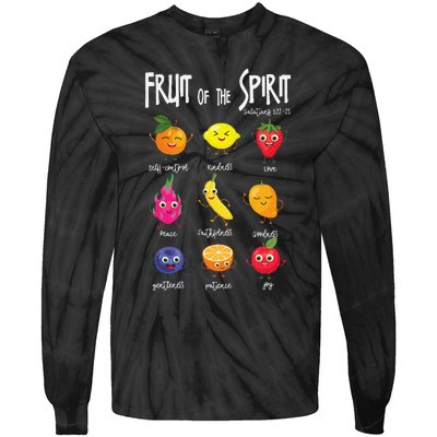 Fruit Of The Spirit Christian Faith Jesus God Lover Tie-Dye Long Sleeve Shirt