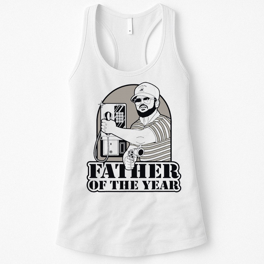 Father Of The Year Gary Plauche Fathers Day Vintage Womens Tank Top