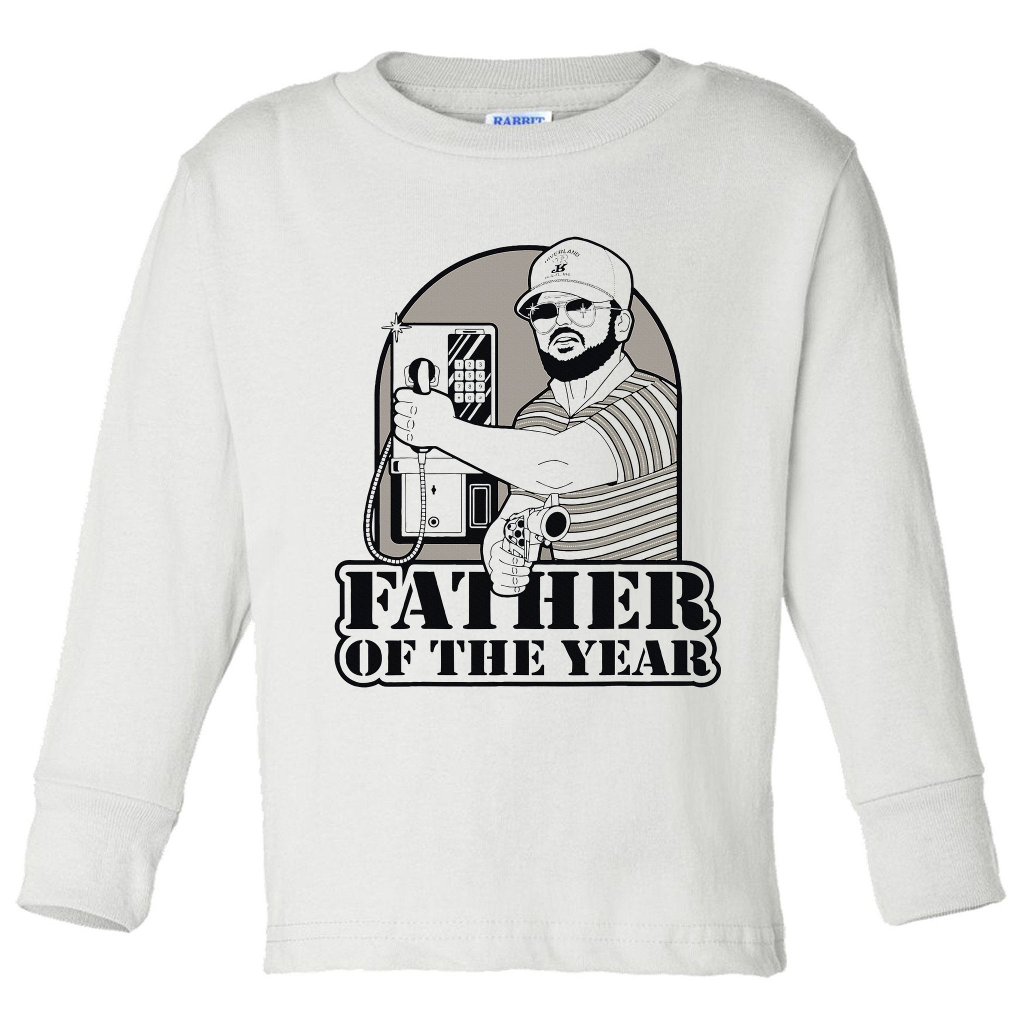 Father Of The Year Gary Plauche Fathers Day Vintage Toddler Long Sleeve Shirt