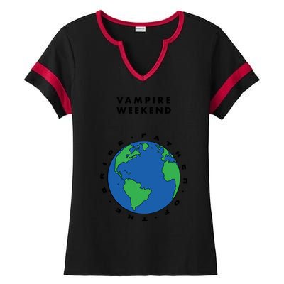 Father Of The Bride Tour Vampire Weekend Ladies Halftime Notch Neck Tee