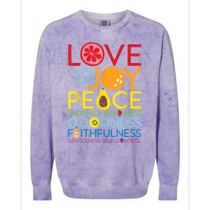 Fruit Of The Spirit Galatians Colorblast Crewneck Sweatshirt