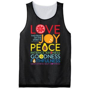 Fruit Of The Spirit Galatians Mesh Reversible Basketball Jersey Tank