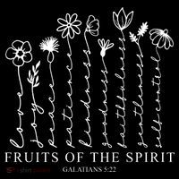 Fruits Of The Spirit Christian Floral Kids T-Shirt