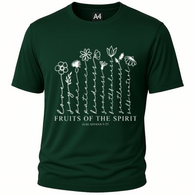 Fruits Of The Spirit Christian Floral Cooling Performance Crew T-Shirt