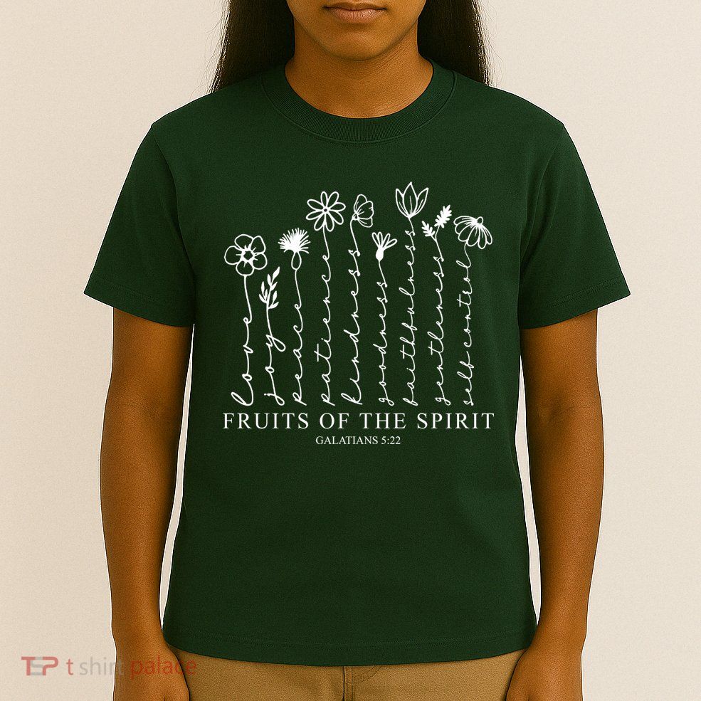 Fruits Of The Spirit Christian Floral T-Shirt