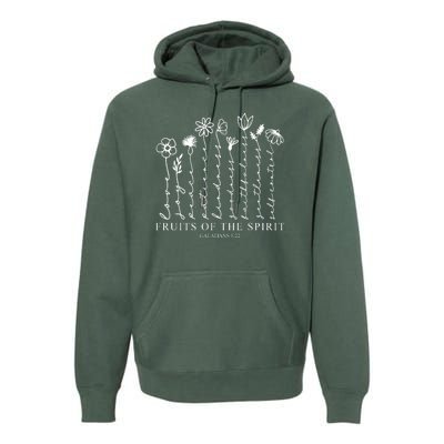 Fruits Of The Spirit Christian Floral Premium Hoodie