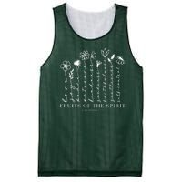 Fruits Of The Spirit Christian Floral Mesh Reversible Basketball Jersey Tank