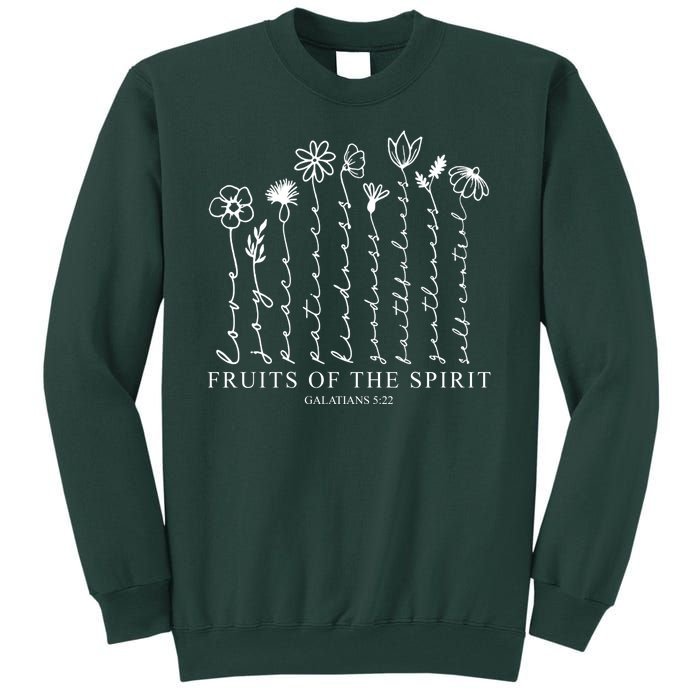 Fruits Of The Spirit Christian Floral Tall Sweatshirt