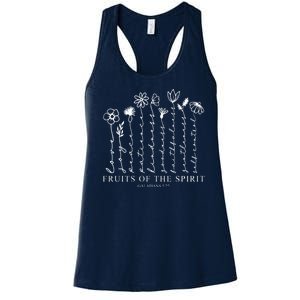 Fruits Of The Spirit Christian Floral Women's Racerback Tank