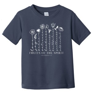 Fruits Of The Spirit Christian Floral Toddler T-Shirt