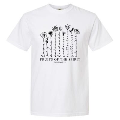 Fruits Of The Spirit Christian Floral Garment-Dyed Heavyweight T-Shirt