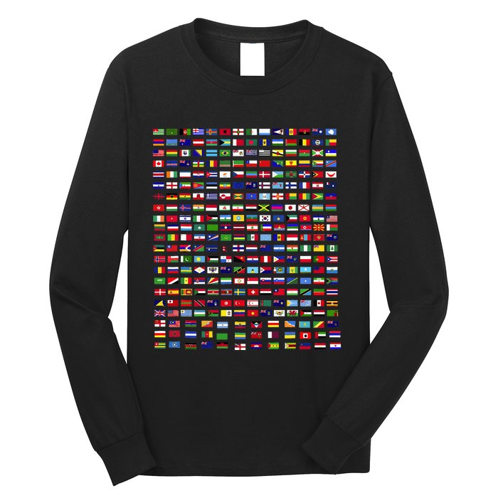 Flags Of The Countries Of The World 287 Flag International Long Sleeve Shirt