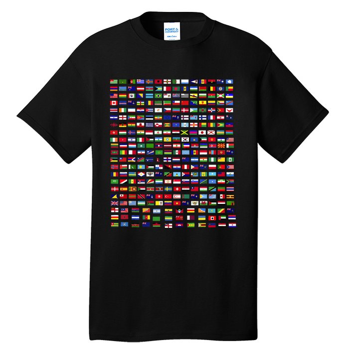 Flags Of The Countries Of The World 287 Flag International Tall T-Shirt