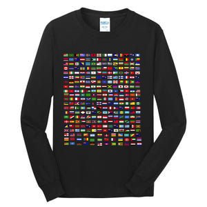 Flags Of The Countries Of The World 287 Flag International Tall Long Sleeve T-Shirt