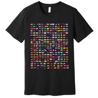 Flags Of The Countries Of The World 287 Flag International Premium T-Shirt