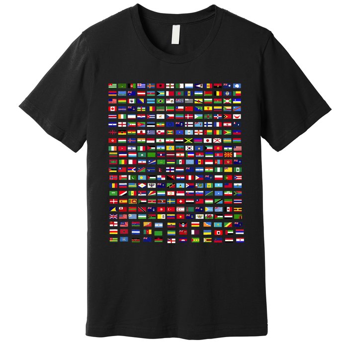 Flags Of The Countries Of The World 287 Flag International Premium T-Shirt