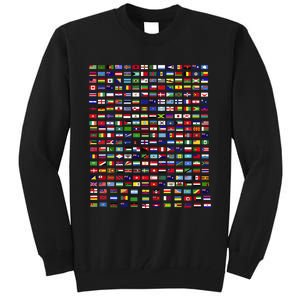 Flags Of The Countries Of The World 287 Flag International Tall Sweatshirt