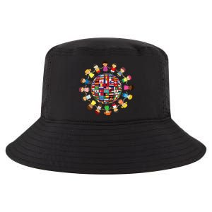 Flags Of The World Cultural Diversity Around The Globe Cool Comfort Performance Bucket Hat