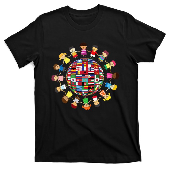 Flags Of The World Cultural Diversity Around The Globe T-Shirt