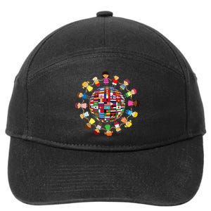 Flags Of The World Cultural Diversity Around The Globe 7-Panel Snapback Hat