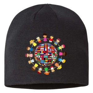 Flags Of The World Cultural Diversity Around The Globe Sustainable Beanie