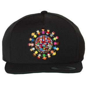 Flags Of The World Cultural Diversity Around The Globe Wool Snapback Cap