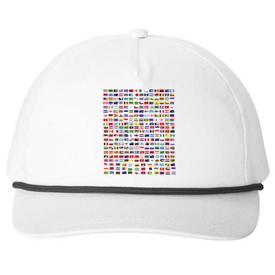 Flags Of The Countries Of The World 287 Flag International Snapback Five-Panel Rope Hat