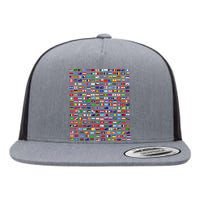 Flags Of The Countries Of The World 287 Flag International Flat Bill Trucker Hat