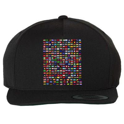 Flags Of The Countries Of The World 287 Flag International Wool Snapback Cap