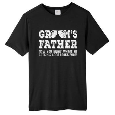 Father Of The Groom Wedding Costume GroomS Father Tall Fusion ChromaSoft Performance T-Shirt