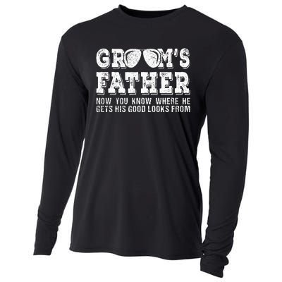 Father Of The Groom Wedding Costume GroomS Father Cooling Performance Long Sleeve Crew