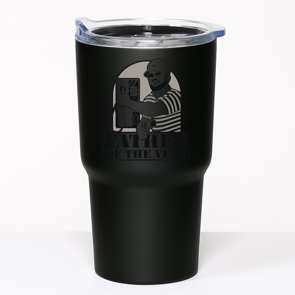 Father Of The Year Gary Plauche Fathers Day Vintage Gift Tumbler