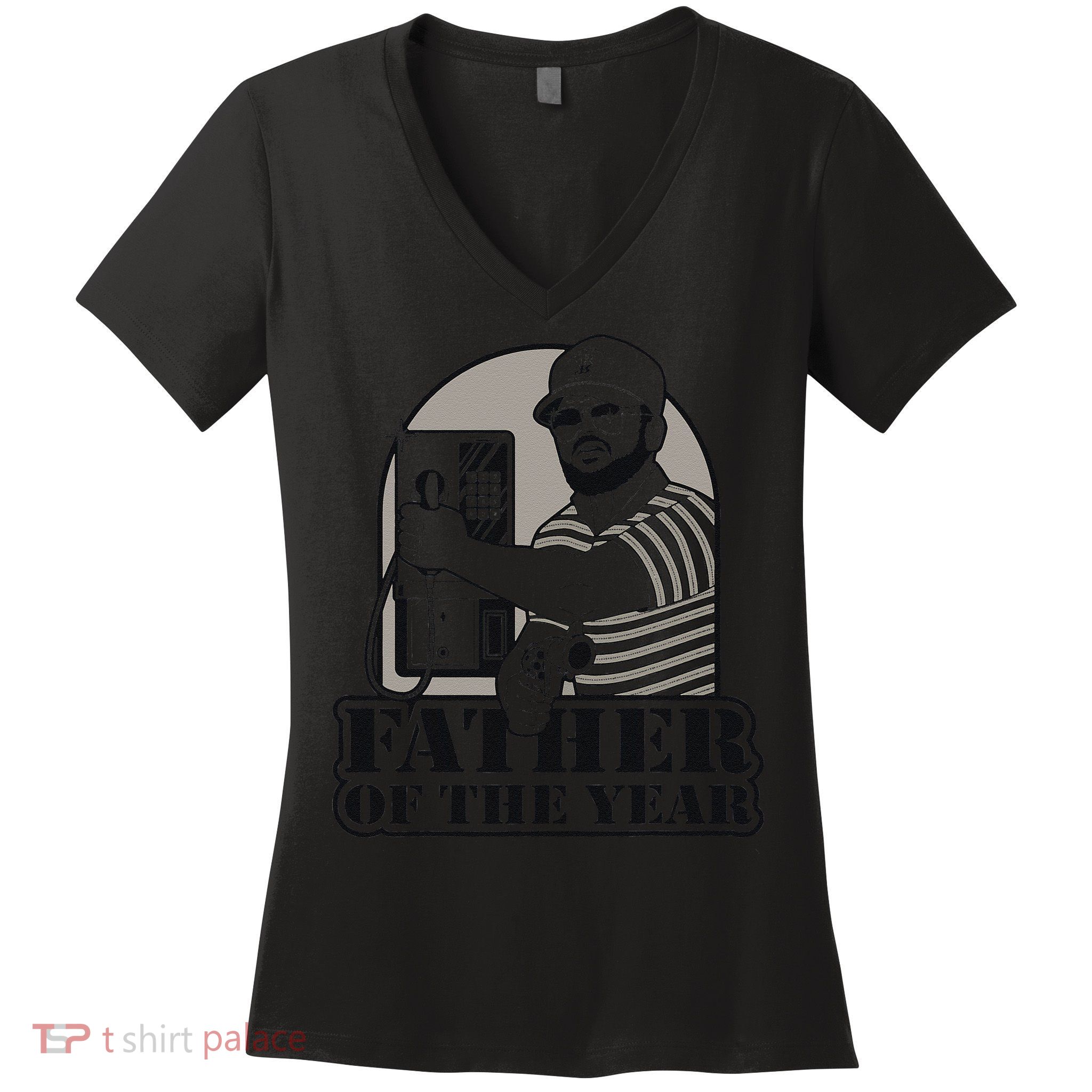 Father Of The Year Gary Plauche Fathers Day Vintage Gift Women's V-Neck T-Shirt