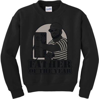 Father Of The Year Gary Plauche Fathers Day Vintage Gift Kids Sweatshirt