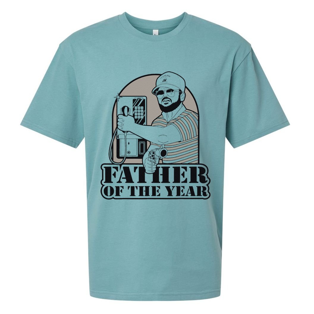 Father Of The Year Gary Plauche Fathers Day Vintage Gift Sueded Cloud Jersey T-Shirt