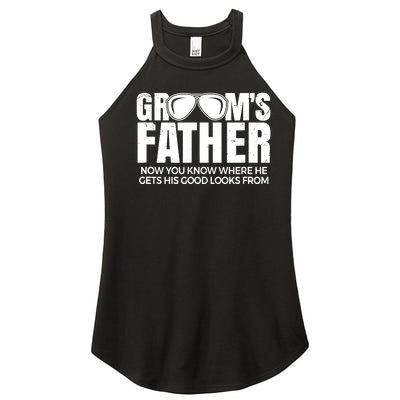 Father of the Groom | Wedding Costume Groom's Father Women’s Perfect Tri Rocker Tank