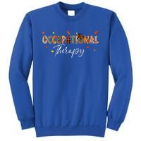 Funny Occupational Therapy Pumpkin Autumn Tree Fall Leaves Sweatshirt