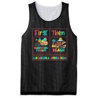 First Occupation Therapy Then Beach Occupational Therapist Mesh Reversible Basketball Jersey Tank