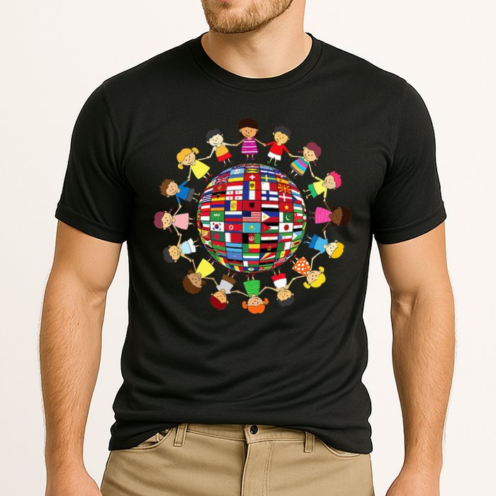 Flags Of The World Cultural Diversity Around The Globe Cooling Performance Crew T-Shirt