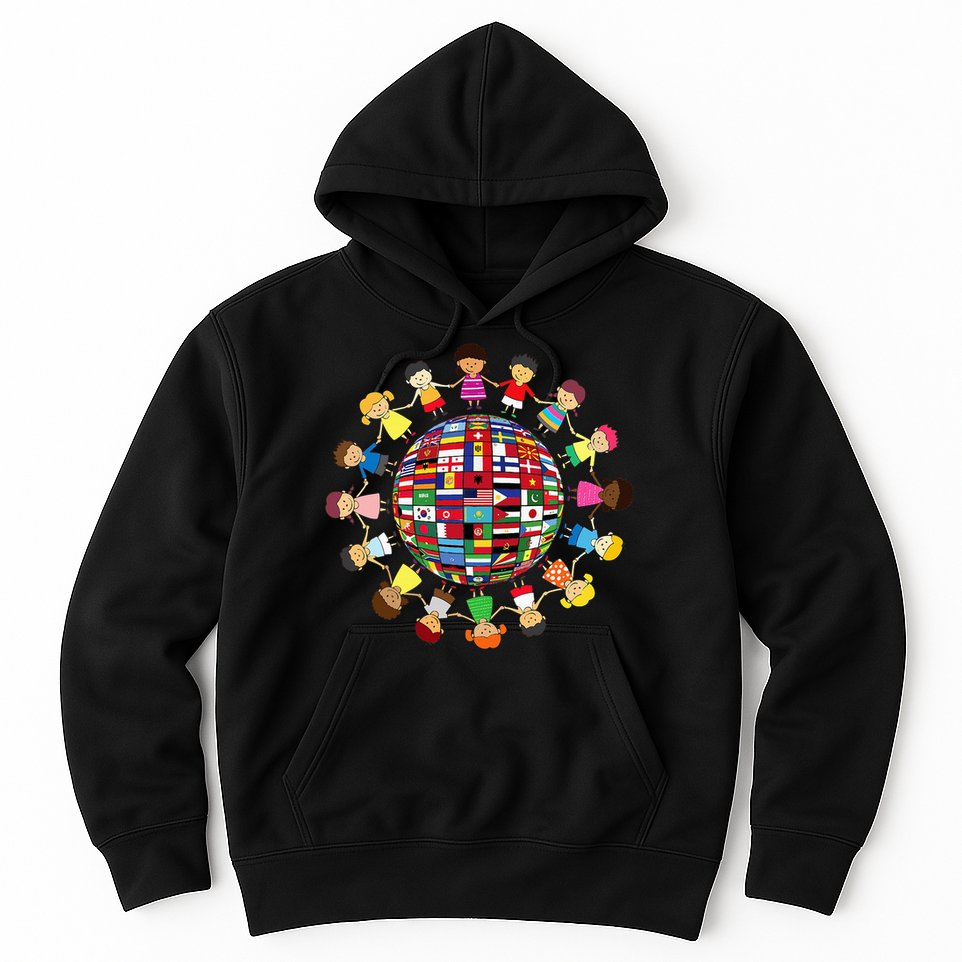 Flags Of The World Cultural Diversity Around The Globe Hoodie