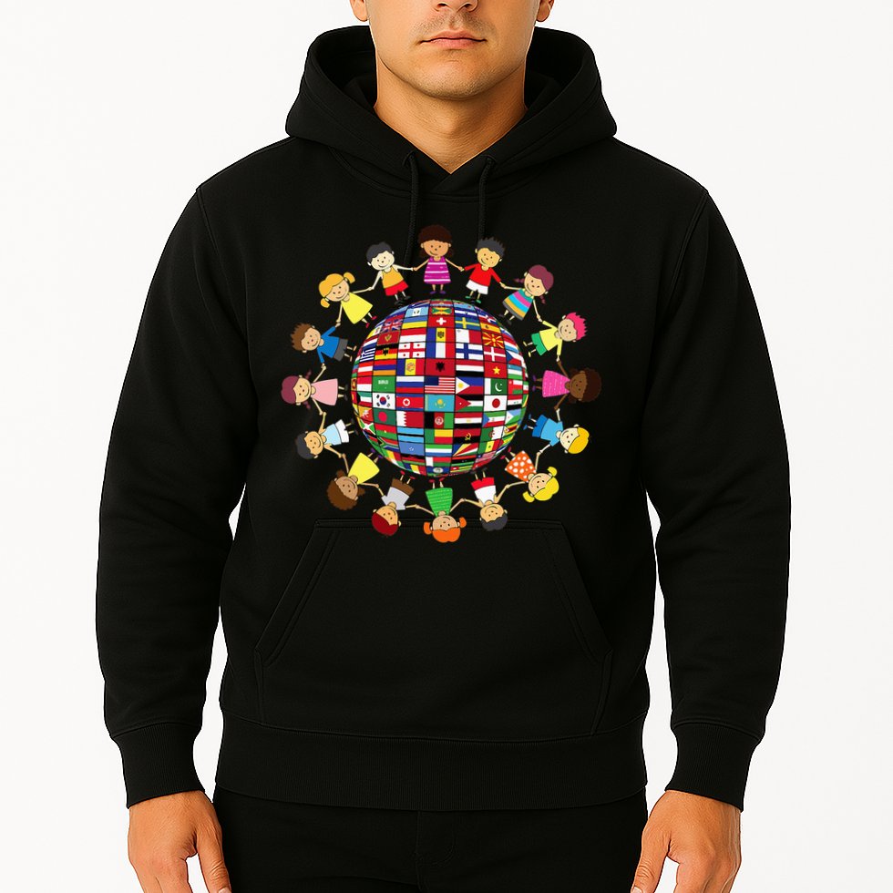 Flags Of The World Cultural Diversity Around The Globe Hoodie